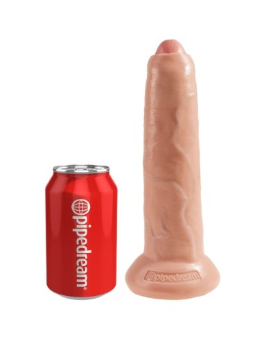 King cock realistic dildo uncut flesh 25 cm - MySexyShop.eu