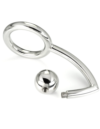 Metalhard cock ring intruder mit analbead 45mm - MySexyShop.eu