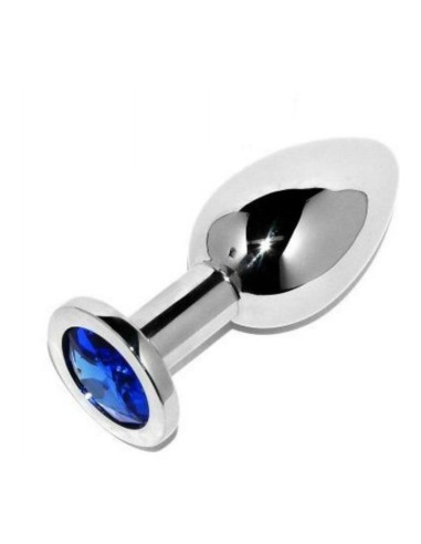 Metalhard anal plug diamond blue small 5.71cm | MySexyShop (PT)