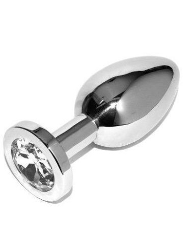 Metalhard anal plug diamond clear small 5.71cm - MySexyShop.eu