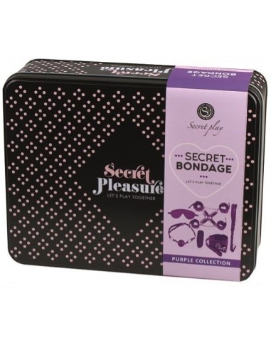 Secretplay bdsm set 8pcs purble /black. | MySexyShop