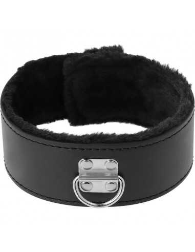 Darkness collar with leash titanium - MySexyShop.eu