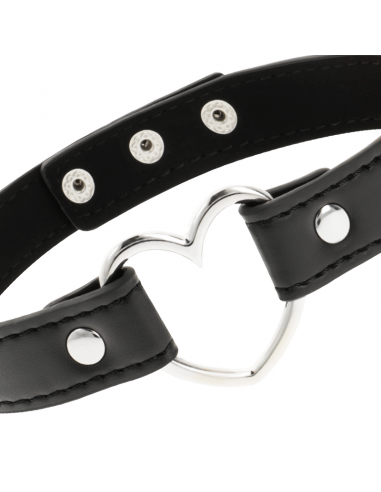 Coquette collar cuero vegano accesorio woman corazón - MySexyShop.eu