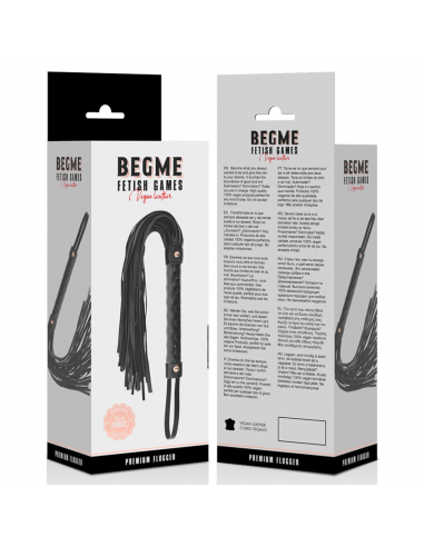 Begme black edition veganer leder flogger - MySexyShop.eu