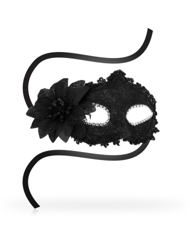 Ohmama masks venezianische augenmaske seite blume schwarz - MySexyShop.eu
