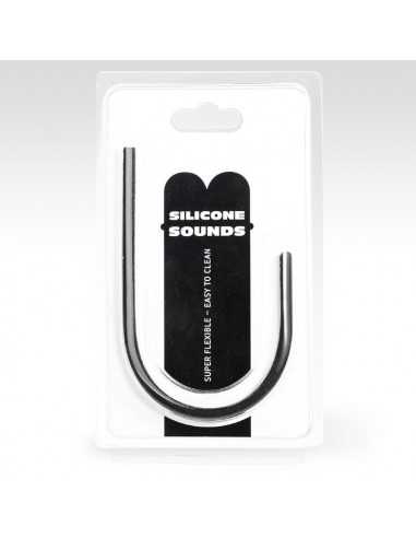 All black 6mm silicone urethral probe - MySexyShop (ES)