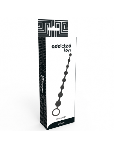 Addicted toys anal beads 29cm black | MySexyShop
