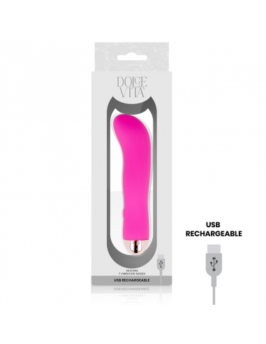 Dolce vita aufladbarer vibrator zwei rosa 7 geschwindigkeiten - MySexyShop.eu