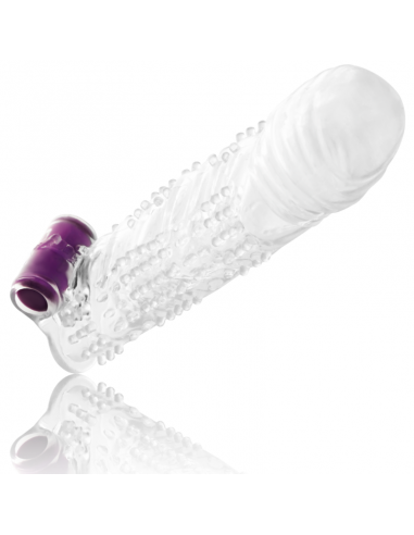 Ohmama textured penis sleeve with vibrating bullet 2