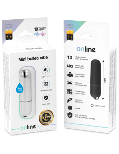 Mini Bullet Vibe En Ligne Argent - MySexyShop