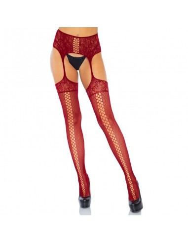 Leg Avenue Lace Up Garterbelt Stockings