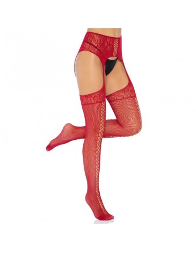 Leg Avenue Lace Up Garterbelt Stockings