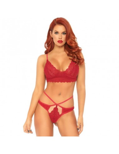 Leg Avenue 2 pieces Set Lace Bralette and Thong - MySexyShop.eu