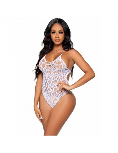 Leg Avenue Seamless Scroll Lace Teddy - MySexyShop.eu
