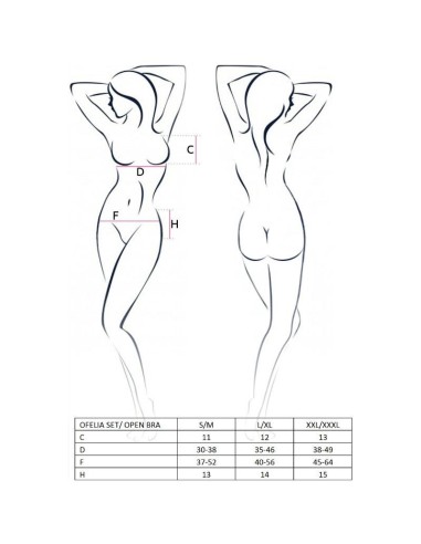 Passion Femme Ofelia Set Taille L / Xl - MySexyShop