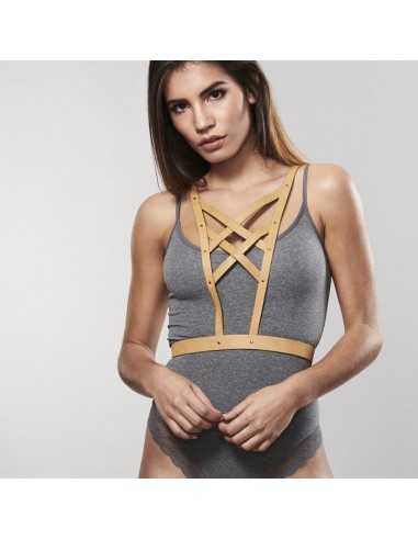 Bijoux indiscrets maze cross cleavage harness schwarz - MySexyShop.eu