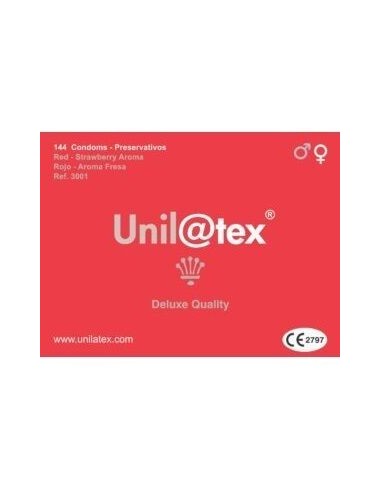 Conservateurs Unilatex Rouge / Fraise 144 Unités - MySexyShop