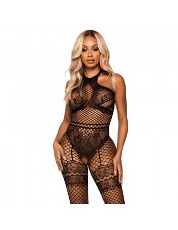 Leg Avenue Bodystocking Net Halter - MySexyShop
