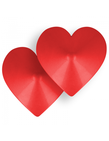 Ohmama Fetish Red Heart Nipple Covers | MySexyShop