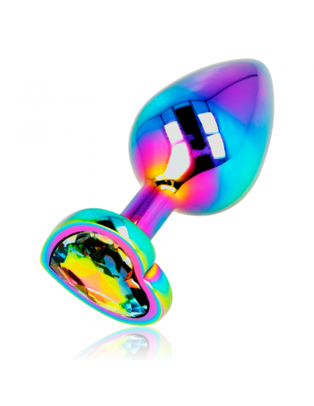 Ohmama Anal Plug Iridescent Heart Medium | MySexyShop