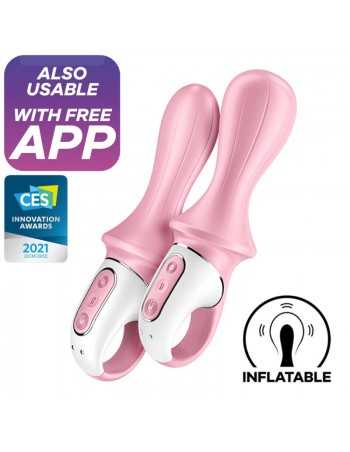 Satisfyer Air Pump Booty 5+ Inflatable Anal Vibrator Pink - MySexyShop.eu