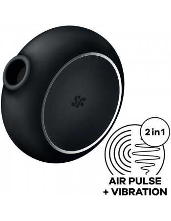 Satisfyer Pro To Go 3 Double Air Pulse Stimulator & Vibrator Black - MySexyShop.eu