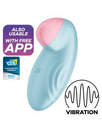 Satisfyer Tropical Tip Lay-On Vibrator Blue - MySexyShop