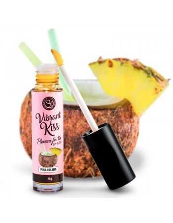 Secretplay Lip Gloss Vibrant Kiss Piña Colada - MySexyShop (ES)