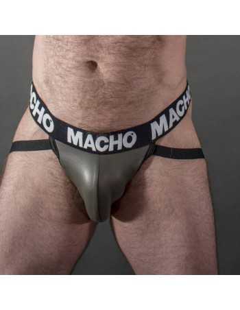 Macho Mx27gr Jock Cuero Gris Beige S - MySexyShop (ES)