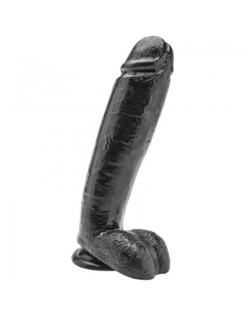 Get Real Dildo 25,5 Cm With Balls Black | MySexyShop