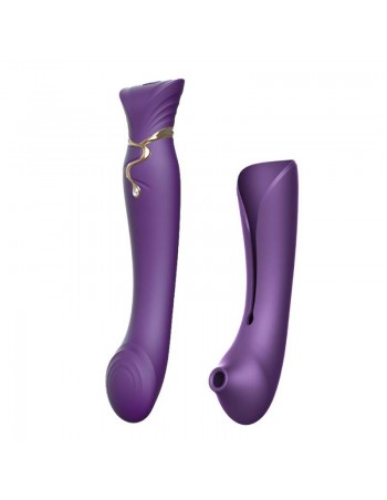 Zalo Queen Set Pulse Wave Clit Stim Purple - MySexyShop.eu
