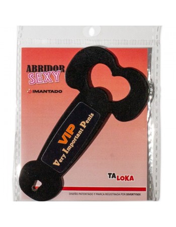 Taloka Magnetic Metal Opener Very Important Penis Black /es/pt/en/ - MySexyShop.eu