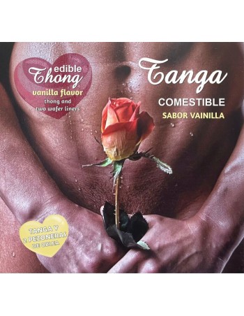 Hotflowers Wafer Thong And 2 Nipple Padders Vanilla Flavor /es/pt/en/fr/it/ - MySexyShop.eu