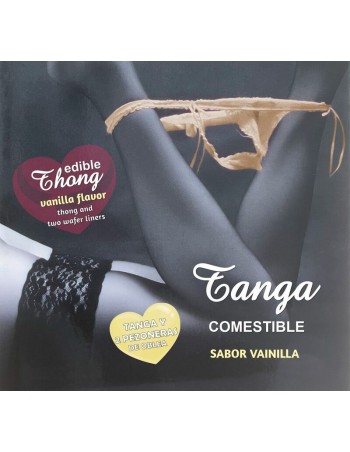 Hotflowers Wafer Thong And 2 Nipple Pads Girl Vanilla Flavor /es/pt/en/fr/it/ - MySexyShop.eu