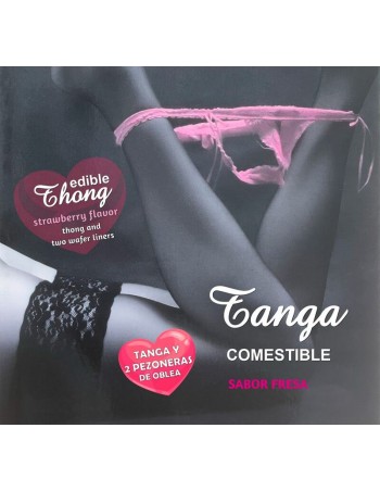 Hotflowers Girl Wafer Thong And 2 Nipple Pads Strawberry Flavor /es/pt/en/fr/it/ - MySexyShop.eu