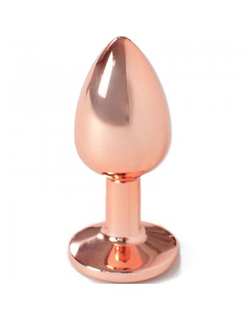 Secret Play Metal Butt Plug Rose Gold Small Size 7 Cm |