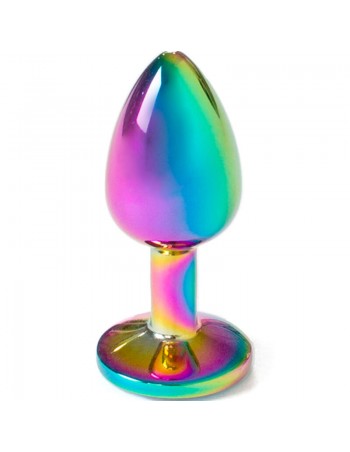 Secret Play Metal Butt Plug Rainbow Small Size 7 Cm - MySexyShop.eu