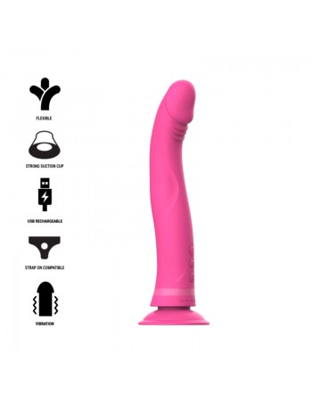 Intense Michelangelo Dildo Vibrator Silicone Pink | MySexyShop (PT)