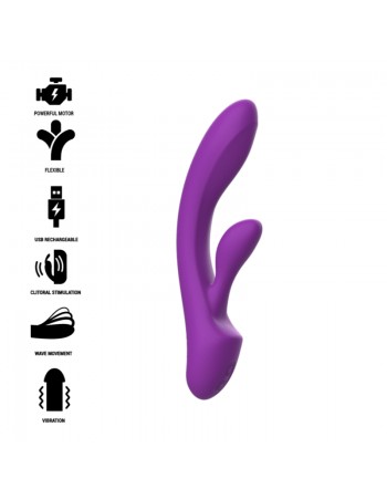 Intense Luigi Vibrator Rabbit Silicone Purple - MySexyShop.eu