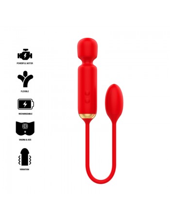 Mia Toscana Double Pleasure Wand + Vibrating Egg - MySexyShop.eu