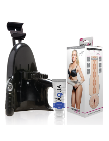 Fleshlight Brandi Love Vagina + Universal Launch + Aqua Quality Lubricant 50 Ml