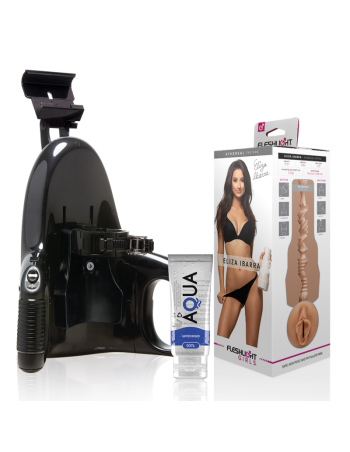 Fleshlight Eliza Ibarra Vagina + Universal Launch + Aqua Quality Lubricant 50 Ml