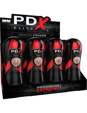 Pdx Elite Stroker Set 12 Units: 6x Vagina, 3x Ano, 3x Mouth