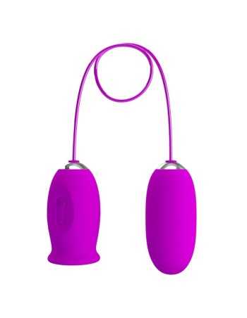 Pretty Love Daisy Dual Egg Rechargeable Vibrator Purple