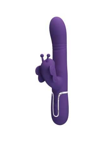 Pretty Love Multifunction Rabbit Vibrator 4 In 1 Butterfly Purple