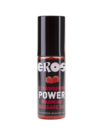 Eros strawberry power warming massage oil | MySexyShop