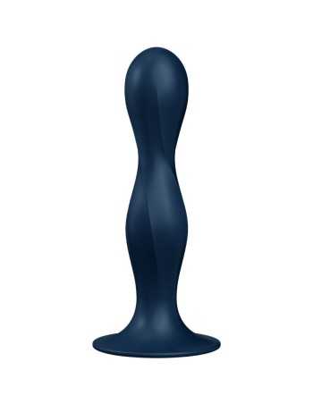 Satisfyer Double Ball-R Silicone Dildo Blue