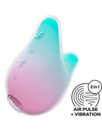 Satisfyer Mermaid Vibes Stimulator & Vibrator Mint And Pink