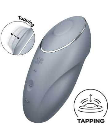 Satisfyer Tap & Climax 1 Vibrador Lay-On Gris - MySexyShop (ES)