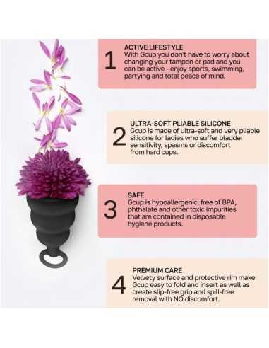 G-Vibe Gcup Black Menstrual Cup